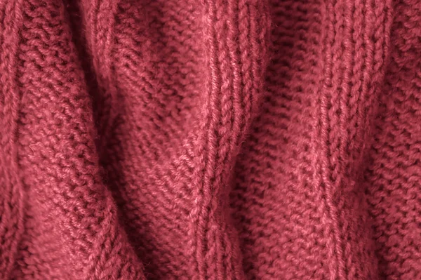 부드러운 Knitted Fabric 디자인 구조는 Xmas Background 만든다 코튼은 뜻으로 — 스톡 사진