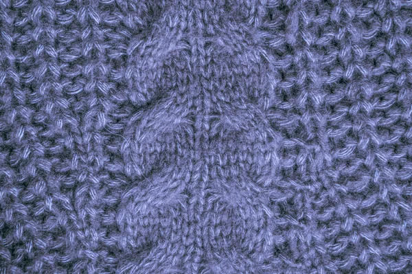 软织毛毯 摘要编织机设计 Jacquard Warm Background 纤维针织毛衣 蓝色衬线线 斯堪的纳维亚冬季印刷品 结构贴面墙纸 针织毛衣 — 图库照片