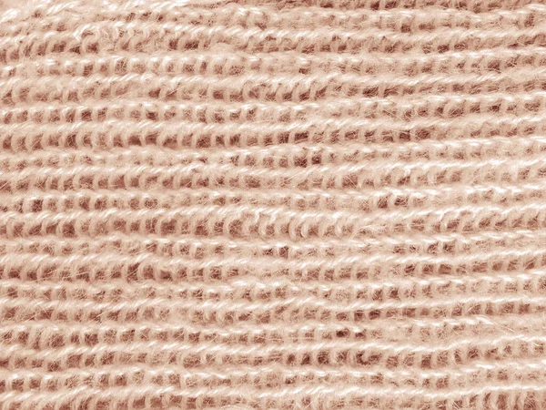 Beige Texture Knitted Fabric. Nordic Detail Material. Vintage Linen Thread. Abstract Handmade Print. Woven Fabrics. Xmas Wool Textile. Knitwear Closeup Background. Jacquard Knitting.