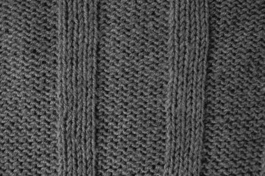 Örgü baskı. Soyut Dokuma Fabrikası. Yumuşak El Yapımı Sıcak Arkaplan. Makro desenli örgü. Karanlık Detay İpliği. İskandinav Noel baskısı. Pamuk ipliği malzemesi. Yapı Deseni Örgü.