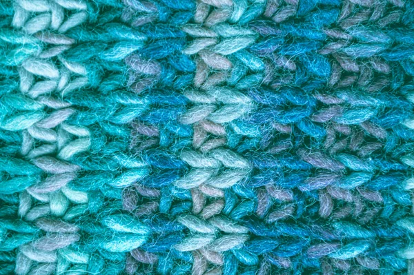 텍스처 조직적 Knitted Background 부드러운 자카르 디자인 텍스처 매크로 트레드 — 스톡 사진