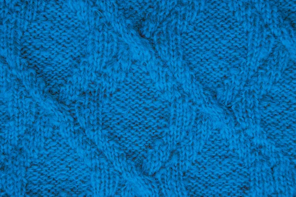 Structure Knitted Blanket. Abstract Woolen Textile. Knitwear Christmas Background. Cotton Knitted Sweater. Blue Detail Thread. Nordic Warm Print. Soft Scarf Garment. Knitted Sweater.