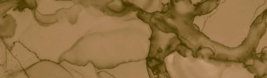 Bej kahve boyası. Sıvı lekeli pankart. Antika Eski Parşömen. Suluboya çikolatalı arka plan. Bej rengi kahve sıçraması. Grunge Blots deseni. Eski Çamur Kağıdı. Soyut Kahve Boyası.