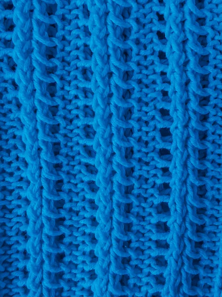ウールニットクローズアップ 暖かく織られた繊維 手作りの詳細背景 冬のニットパターン 北欧繊維素材 有機ソフトスレッド ヴィンテージニットウェア糸 冬のニットパターン — ストック写真