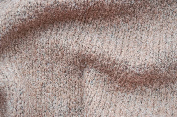 Knitted Texture Organic Wool Texture Jacquard Warm Background Macro Knitting — Stock Photo, Image