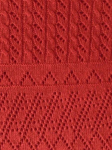Tessitura Maglia Natale Sciarpa Morbida Biologica Cashmere Nordico Invernale Modello — Foto Stock