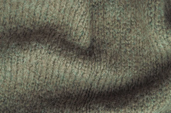 Vezelpatroon Gebreid Biologische Wol Stof Soft Knitwear Vakantie Achtergrond Patroon — Stockfoto