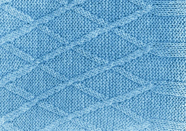 Πλεκτή Κουβέρτα Οργανικό Υφαντό Ύφασμα Χειροποίητο Ζεστό Φόντο Κοντινό Πλεκτό — Φωτογραφία Αρχείου