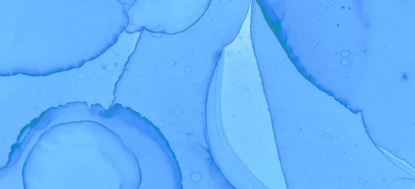 Blå Pastel Flow Liquid Vannfargerbakgrunn Kreativ Blekk Flekker Marmor Rosa – stockfoto