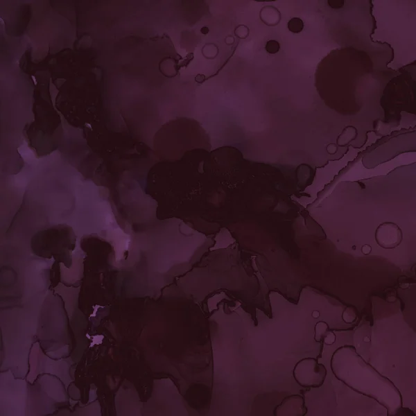 ブルゴーニュワインの背景 水色の月のパターン 抽象画の汚れ 紫色のインクペーパー ブルゴーニュワインのイラスト 水彩ワイナリーパターン カラーアートカバー アルコールワインイラスト — ストック写真