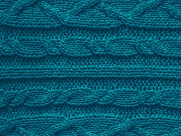 編み物のテクスチャ 暖かいウールのオーナメント 手作りのマクロパターン ニットテクスチャ スカンディナヴィア綿の衣服 概要織り糸 ヴィンテージジャカードスカーフ 編まれた背景 — ストック写真