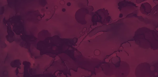 Rode Wijn Plons Aquarelsjabloon Abstracte Alcoholvlag Donkere Maroon Textuur Kleurenwijnvlekken — Stockfoto