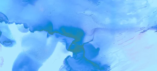 Pastel Flow Splash Tinta Moderna Manchas Mármore Blue Pastel Fluid — Fotografia de Stock