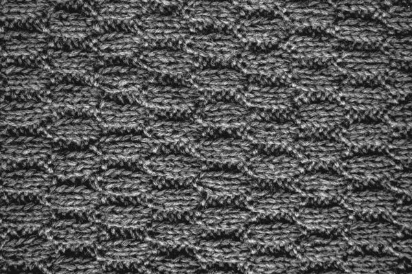 Musterstrick Vorhanden Vintage Woven Sweater Weben Handgefertigten Winter Hintergrund Detail — Stockfoto