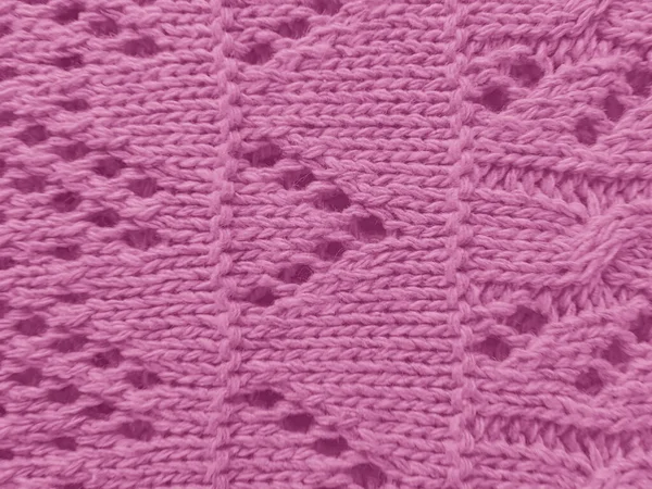 ニットテクスチャ 暖かいウールのセーター ジャカードコットンデザイン 編み物のテクスチャ 北欧風刺繍 ヴィンテージ詳細スレッド 概要ニットウェアプレイ 編まれた背景 — ストック写真