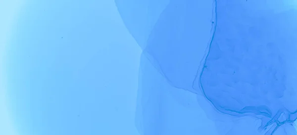 Tinta Abstrata Manchas Textura Água Fluida Blue Pastel Design Fluidos — Fotografia de Stock
