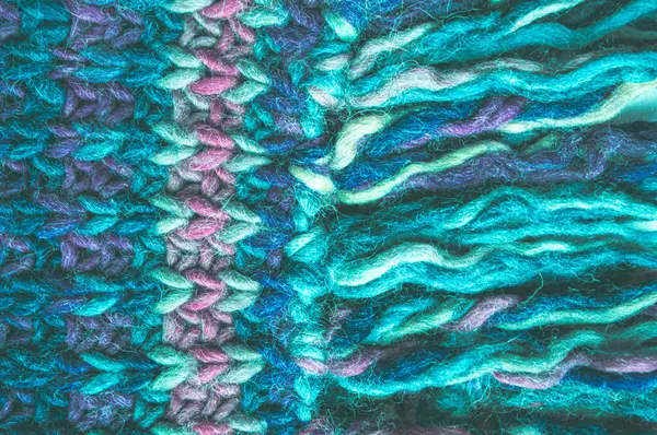 Textura Malhas Fundo Malha Abstrato Weave Handmade Xmas Print Closeup — Fotografia de Stock
