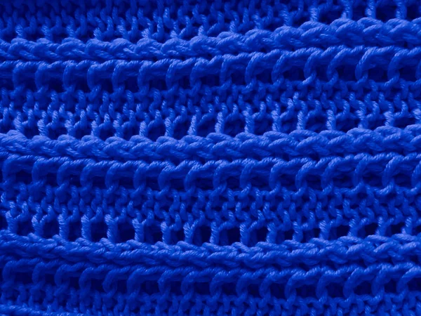 Knitted Texture Warm Wool Textile Knitwear Macro Fabric Knitting Texture — Stock Photo, Image