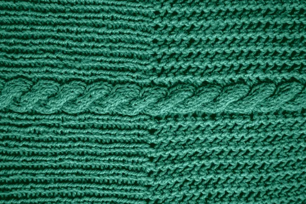 Linen Knitwearテクスチャ 有機不織布の背景 ソフトジャカード冬プリント ニットウェアのテクスチャ 詳細スレッド 北欧のクリスマスクロス 印刷カシミヤを閉じます プルオーバーテクスチャ — ストック写真
