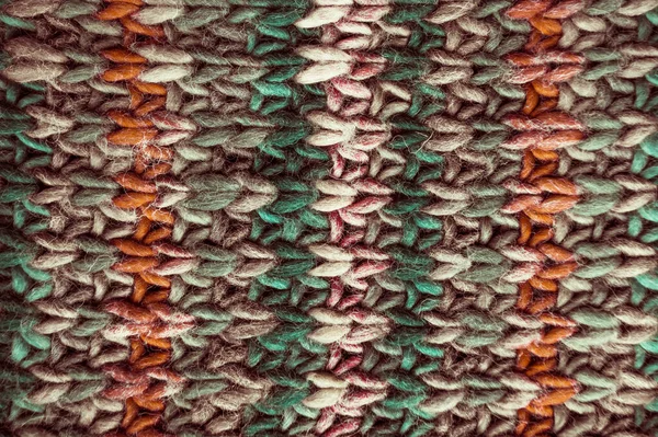 Knitted 잎빨기 Xmas Fabric 약자이다 부드러운 Knitted 텍스처 노르딕 크리스마스 — 스톡 사진