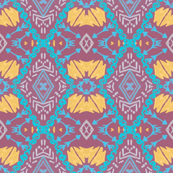 Seamless Peruvian Background Geometric Aztec Texture Mexican Motif Design Grunge — Stock Photo, Image