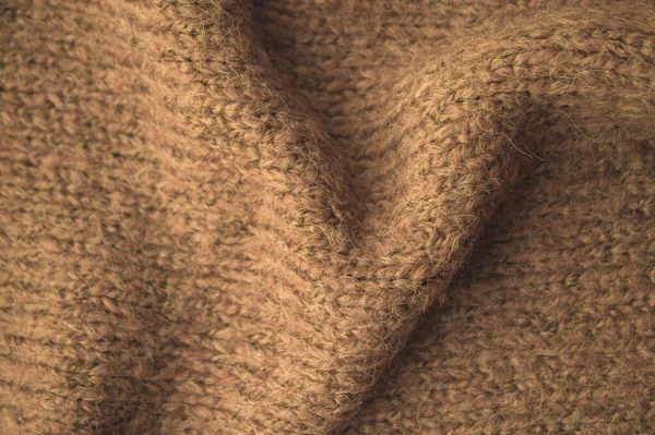 Druk Włóczki Knitted Streszczenie Tkaniny Wełnianej Zbliżenie Dzianina Zimowe Tło — Zdjęcie stockowe