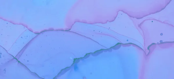 グラデーションインクが大理石を染色します ピンクパステルフロー液体 ブルー水彩ペイントの背景 要約インクがテクスチャを染色します ブルーパステルフローデザイン 現代波の背景 パステル液 — ストック写真
