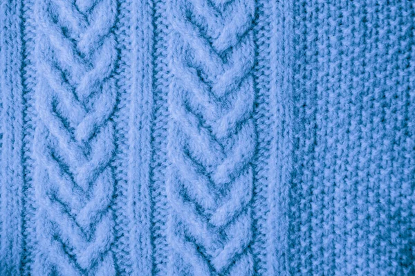 Detal Sweter Drutach Abstrakcyjny Wzór Wełny Dzianina Świąteczne Tło Miękki — Zdjęcie stockowe