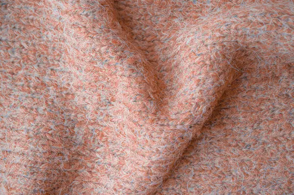 Macro Knitted Texture 약자이다 빈티지 오븐스 Xmas 패턴을 배경이 까무라쳤어 — 스톡 사진