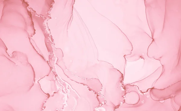 Elegante Mármol Rosa Abstract Mix Art Color Print Gotas Acrílicas — Foto de Stock