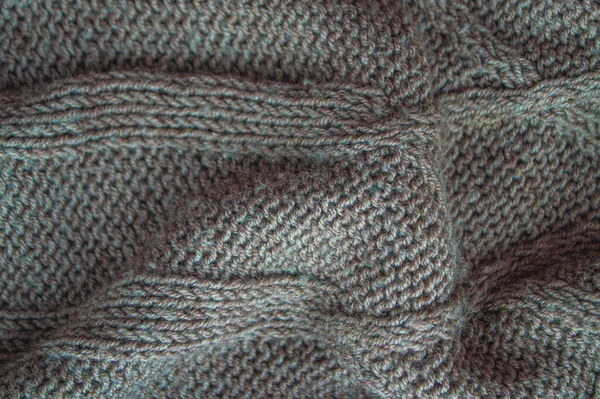 Closeup Pattern Knit Vintage Woven Fabric Macro Jacquard Holiday Background — 图库照片