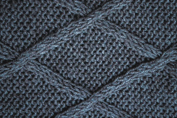 Wzór Strukturalny Drutach Organiczny Pullover Tkany Wakacyjne Tło Tkane Dzianiny — Zdjęcie stockowe