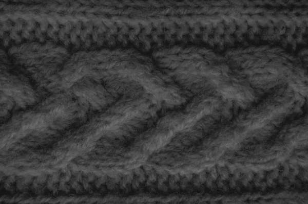 Impressão Malha Algodão Textura Orgânica Closeup Knitwear Xmas Fundo Padrão — Fotografia de Stock