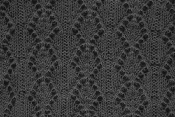 Macro Pattern Knit Abstract Wool Texture Weave Jacquard Holiday Background — Stock Photo, Image