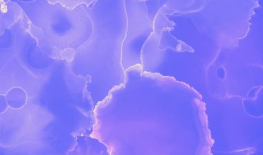 Soyut Sıvı Gradyanı. Mavi Çağdaş Sıçrama. Parlak Yağ deseni. Violet Grafik Boyama Arkaplanı. Gelecekçi Minimum Duvar. Pembe Işık Yağı Tasarımı. Grafiksel Sıvı Arkaplanı.