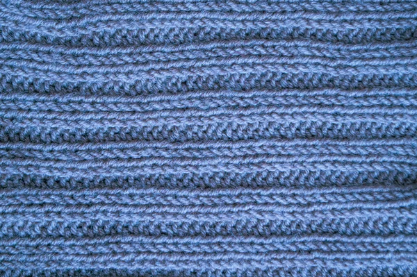 布衣针织毛毯复古羊毛套头衫 Jacquard Warm Background 编织针织毛衣 蓝色衬线线 北欧冬季跳投 软布羊绒 针织毛毯 — 图库照片