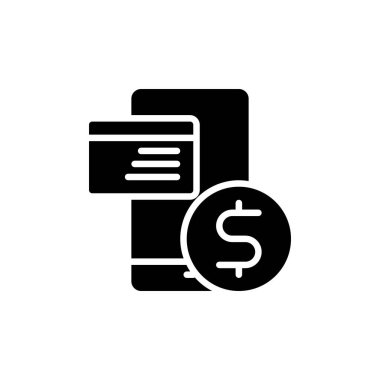 Ödeme ikonu düz stil. Beyaz izole edilmiş arkaplanda ödeme vektör çizimi. Ödeme iş kavramı.