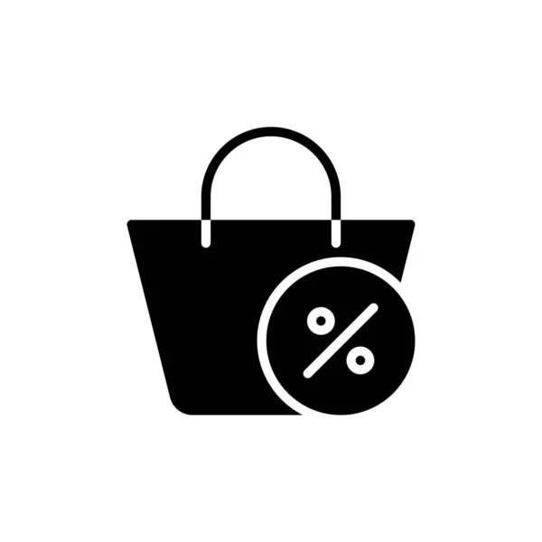 Vector Illustration Discount Icon Glyph Style Suitable Any Purpose — Stock Vector