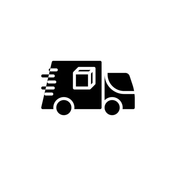 Ikona Ciężarówki Dostawczej Ikona Ciężarówki Dostawczej Symbol Ciężarówki Dostawy — Wektor stockowy