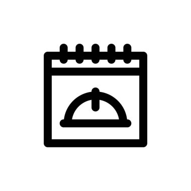 İzole edilmiş vektör ve şeffaf arkaplana sahip çalışma günü simgesi.