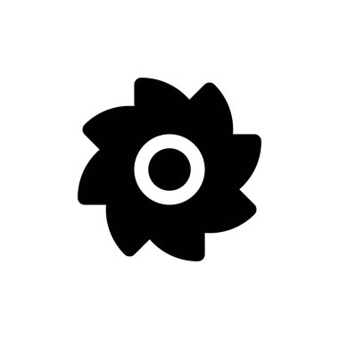 Uygulamalar ve web siteleri için Testere Bıçağı düz vektör simgesi.