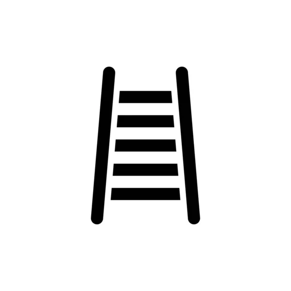 Escalera Icono Vector Diseño Elemento Logotipo Plantilla — Vector de stock