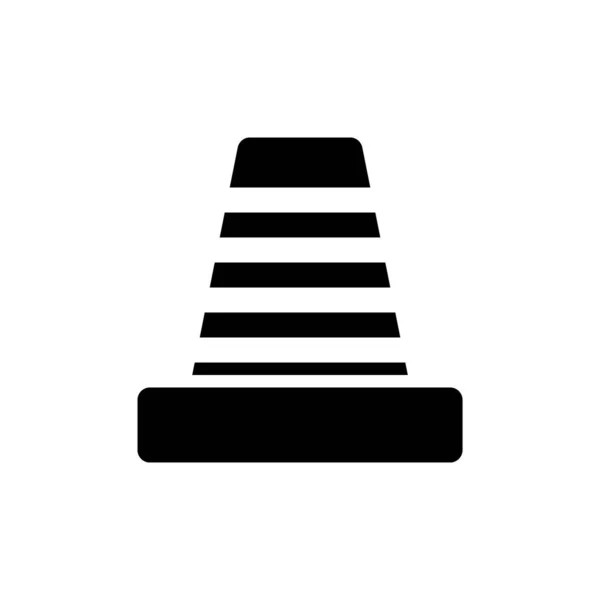 Trafik Konisi Simgesi Veya Logo Izole Edilmiş Işaret Vektör Çizimi — Stok Vektör