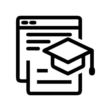 Mezuniyet şapkasının simgesi, eğitimi ve akademik başarıyı sembolize ediyor.