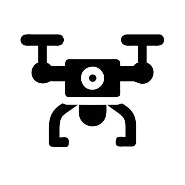 İnsansız hava aracının simgesi, modern teknolojiyi, fotoğrafçılığı ve aletleri simgeliyor..