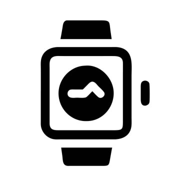 Giyilebilir teknoloji ve fitness takibini temsil eden bir akıllı izleme simgesi.