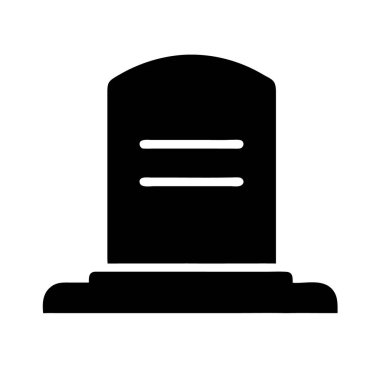 Cadılar Bayramı temaları için bir mezar taşının katı simgesi.