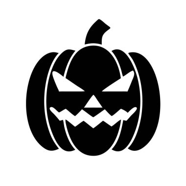 Klasik bir balkabağı balkabağı ikonu, Cadılar Bayramı için mükemmel..