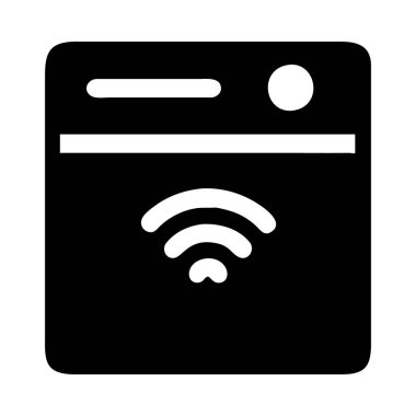 Modern mutfak teknolojisini temsil eden akıllı bir bulaşıkçının simgesi.