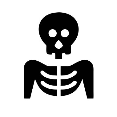 Bir iskeletin katı sembolü, popüler bir Cadılar Bayramı sembolü..